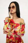CULT GAIA Ida Dress in Painted Floral