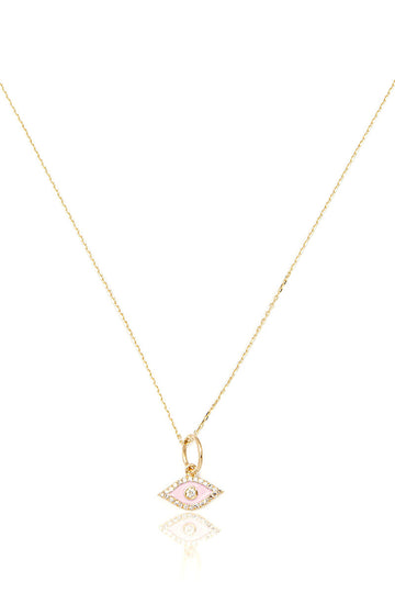L.A. STEIN Rose Eye Necklace in Yellow Gold