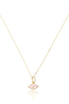 L.A. STEIN Rose Eye Necklace in Yellow Gold