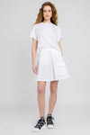 FABIANA FILIPPI Organic Cotton Mini Skirt in Bianco