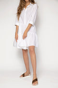 FABIANA FILIPPI Organic Cotton Shirt Dress in White