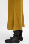 FABIANA FILIPPI Ribbed Wool Skirt in Curry