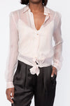 FORTE FORTE Georgette Shirt in Burro