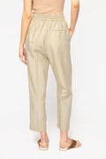 FORTE FORTE Sand-Washed Drawstring Pants in Khaki