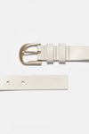 FRAME Twist Buckle Belt in Bone