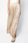 FRAME PJ Slit Pant in Pebble