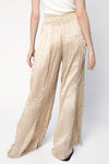 FRAME PJ Slit Pant in Pebble