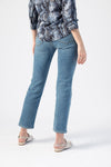 FRAME Le High Straight Jean in Sanded Seam