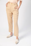 FORTE FORTE Vichy Handcrafted Cotton Linen Pant in Rosa
