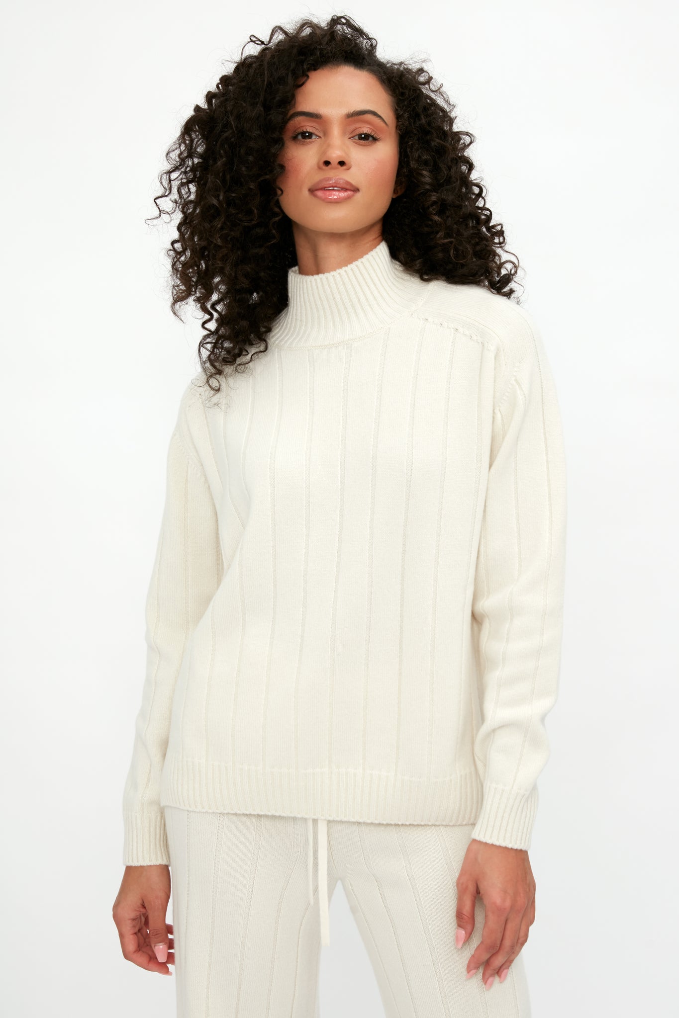 Cashmere Knit Sweater in Burro – T. Boutique