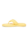 GIA BORGHINI Gia 5 Leather Thong Sandal in Butter Yellow