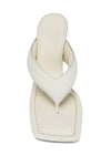 GIA BORGHINI Gia 6 Leather Thong Sandal in Ivory