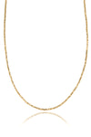 VELINA 14k Gold Faceted Gold Bead Necklace