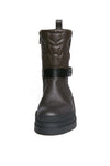 HENRY BEGUELIN Vegetal Wash Leather Boot with Omino Trapuntato in Moro