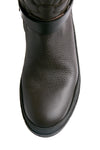 HENRY BEGUELIN Vegetal Wash Leather Boot with Omino Trapuntato in Moro