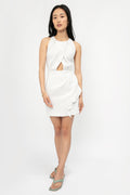 IRO Yasmina Dress in White and Silver