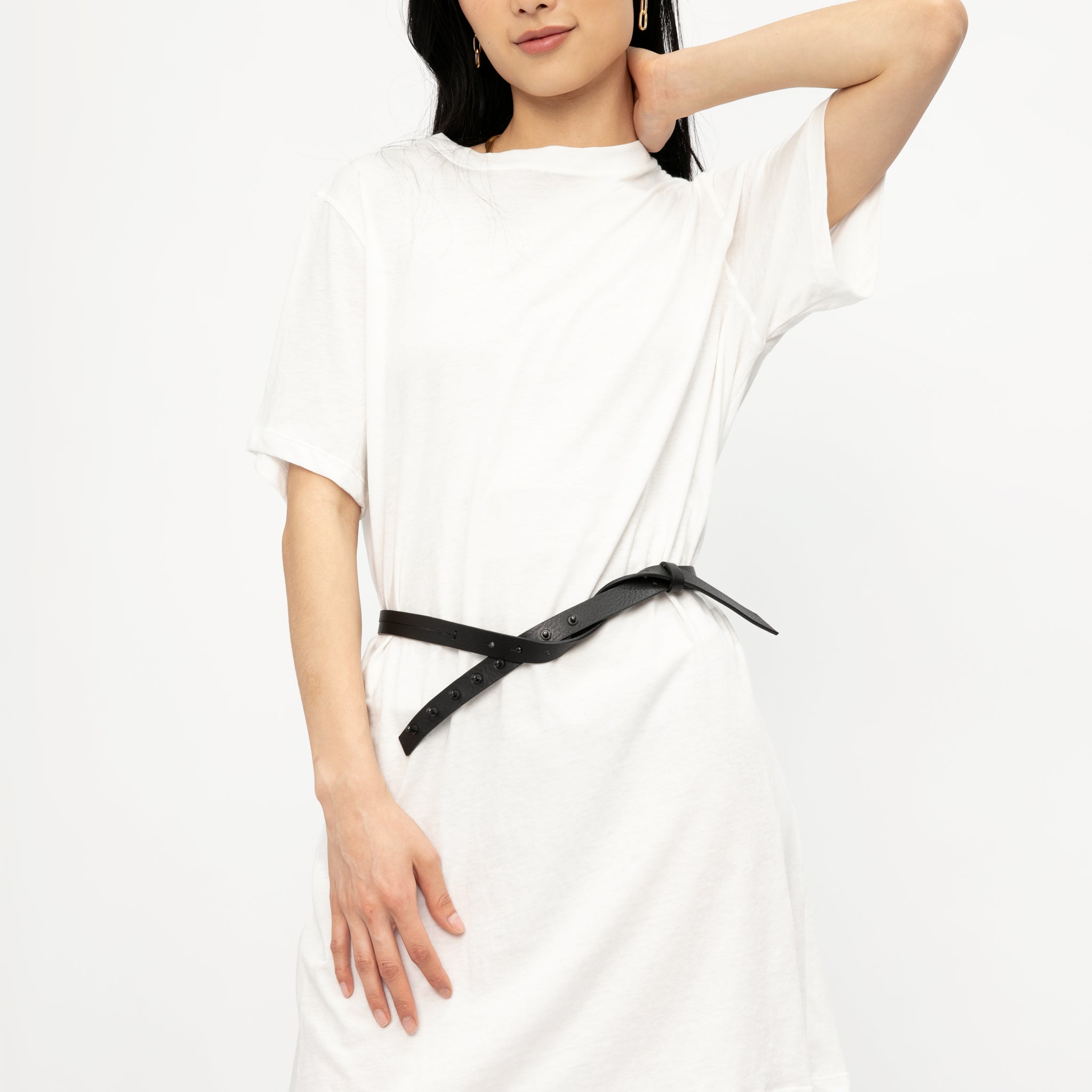 Cotton T-Shirt Dress in Off White Cotton T-Shirt Dress in Off White
