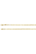 L.A. STEIN Paperclip Chain Necklace in Yellow Gold