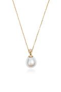 L.A. STEIN Adjustable Diamond South Sea Pearl Lariat