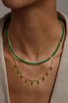 L.A. STEIN Emerald Marquis Necklace in 14k Gold