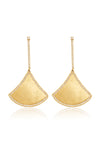 L.A. STEIN Diamond Kite Earrings in Matte 18k Yellow Gold