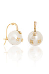 L.A. STEIN Diamond Star Pearl Drop Earrings
