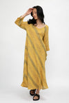LA BOTTEGA DI BRUNELLA Marmara Riga Rapallo Linen Dress in Camomile