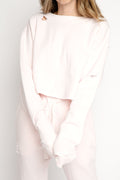 LA DETRESSE The Moon Rose Pullover in Pink