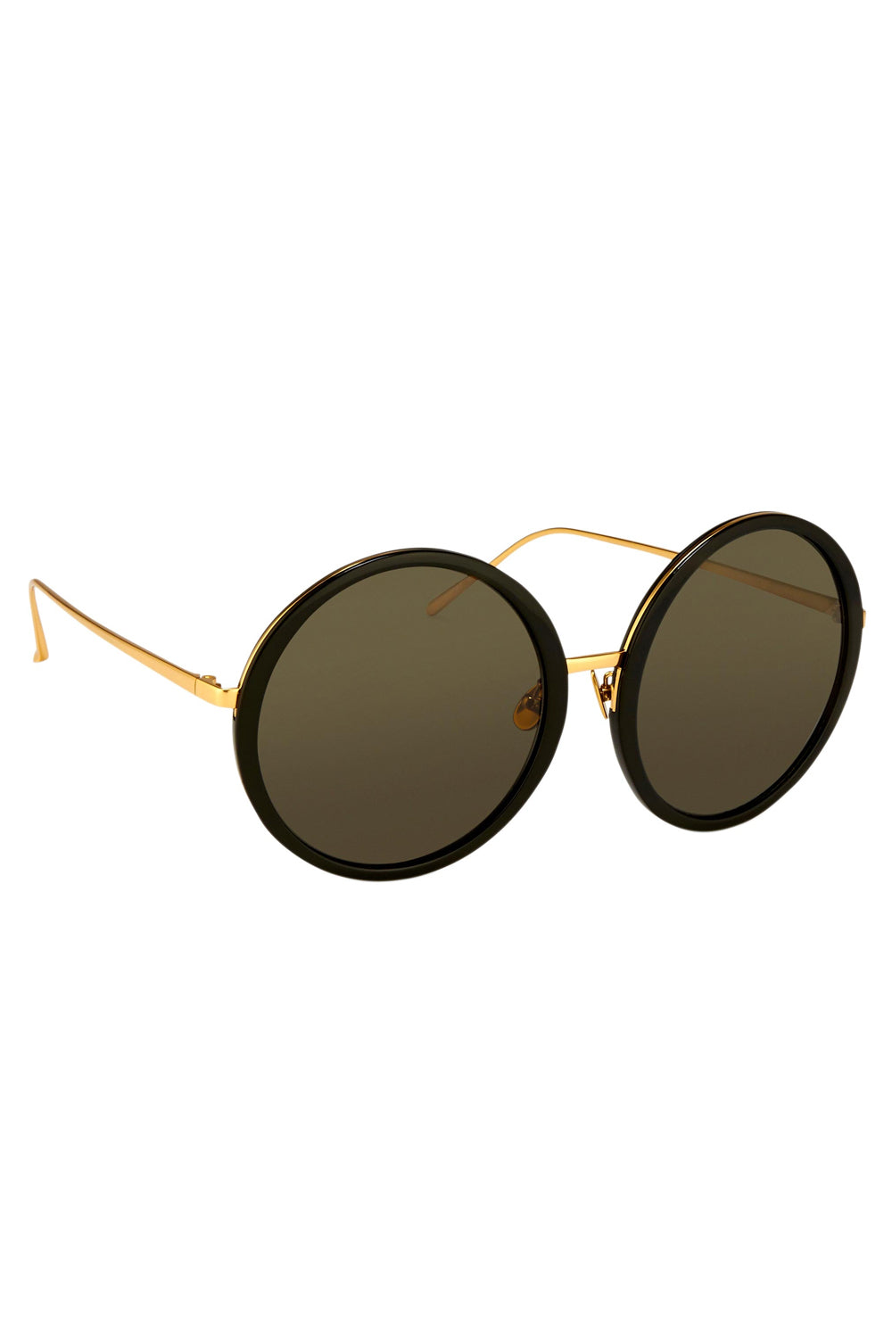 Kew Round Sunglasses in Black