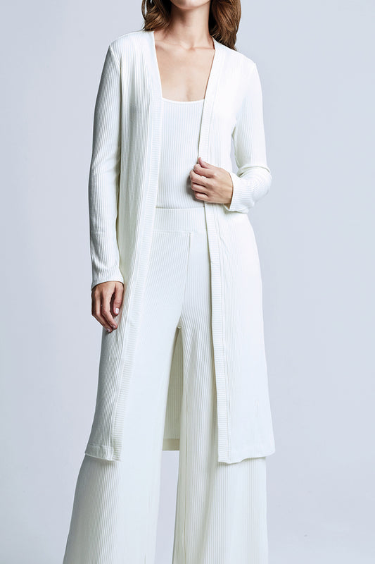 L'AGENCE Bree Cardigan in Ivory