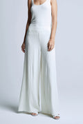 L'AGENCE Crawford Wide Leg Pant in Ivory