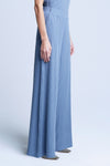 L'AGENCE Crawford Wide Leg in Pant in Steel Blue