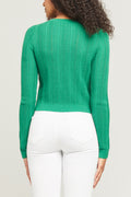L'AGENCE Aceline Pullover Sweater in Amazon Green