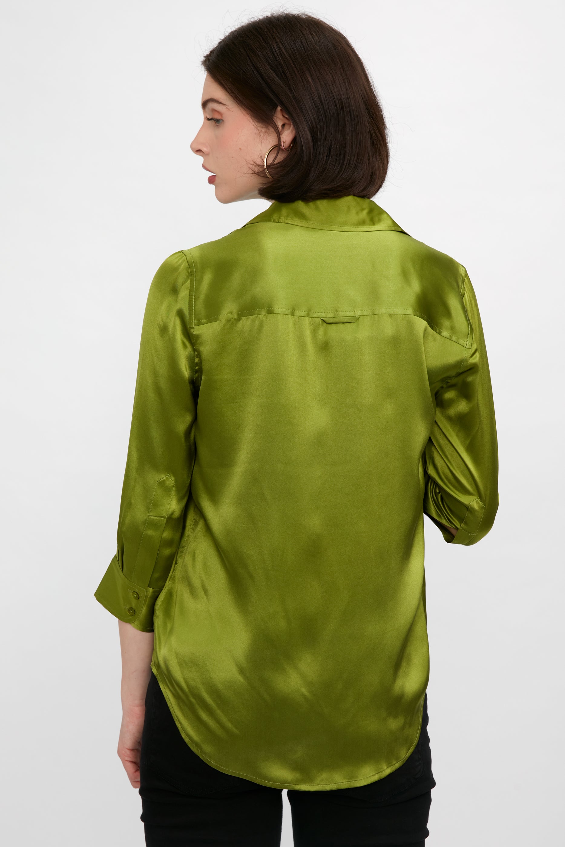 L'AGENCE Dani Blouse in English Ivy