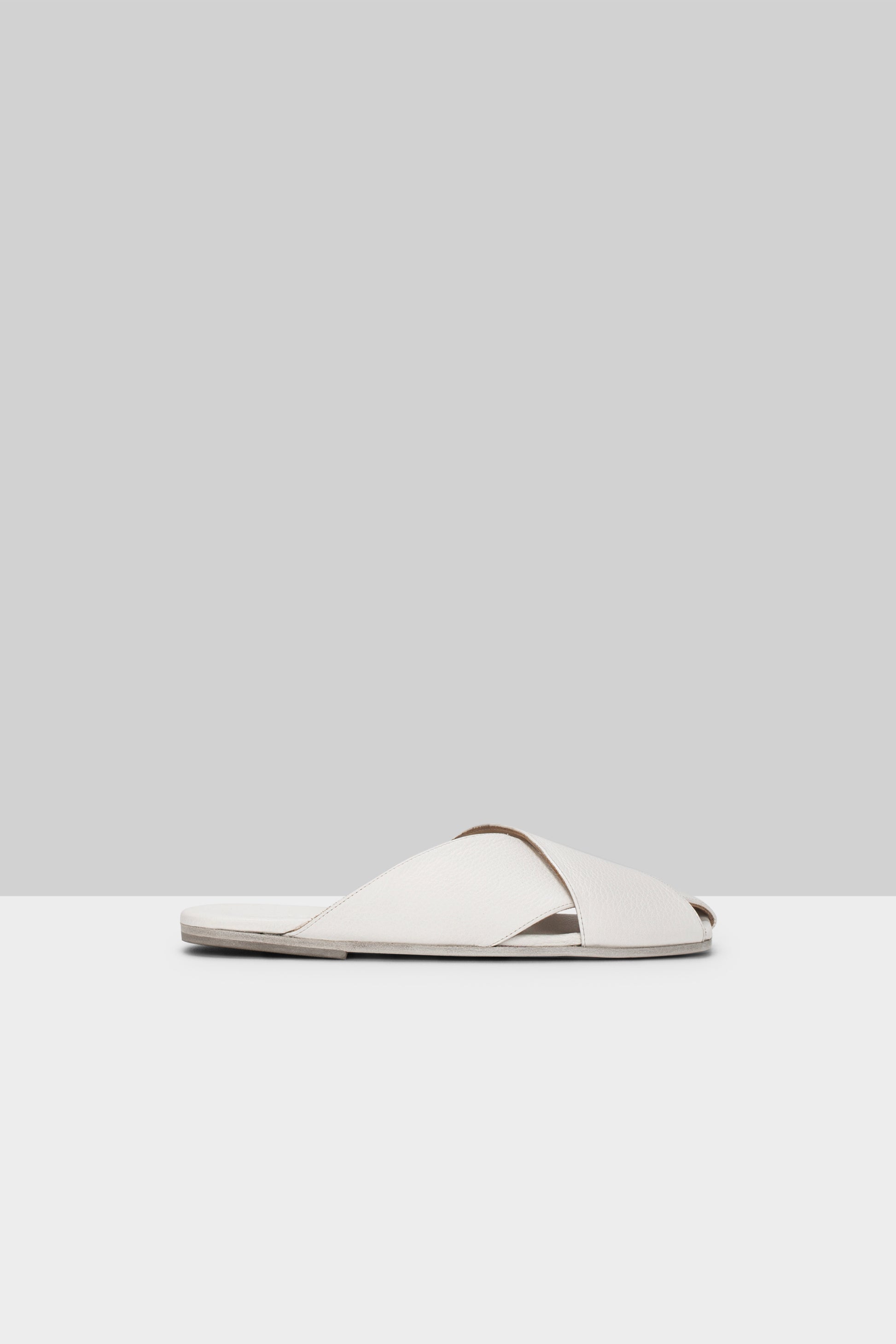 MARSÈLL Spatola Crossover Leather Slide in Optical White