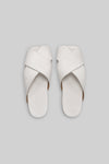 MARSÈLL Spatola Crossover Leather Slide in Optical White