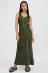 MAX MARA LEISURE Ares Dress in Olive Green