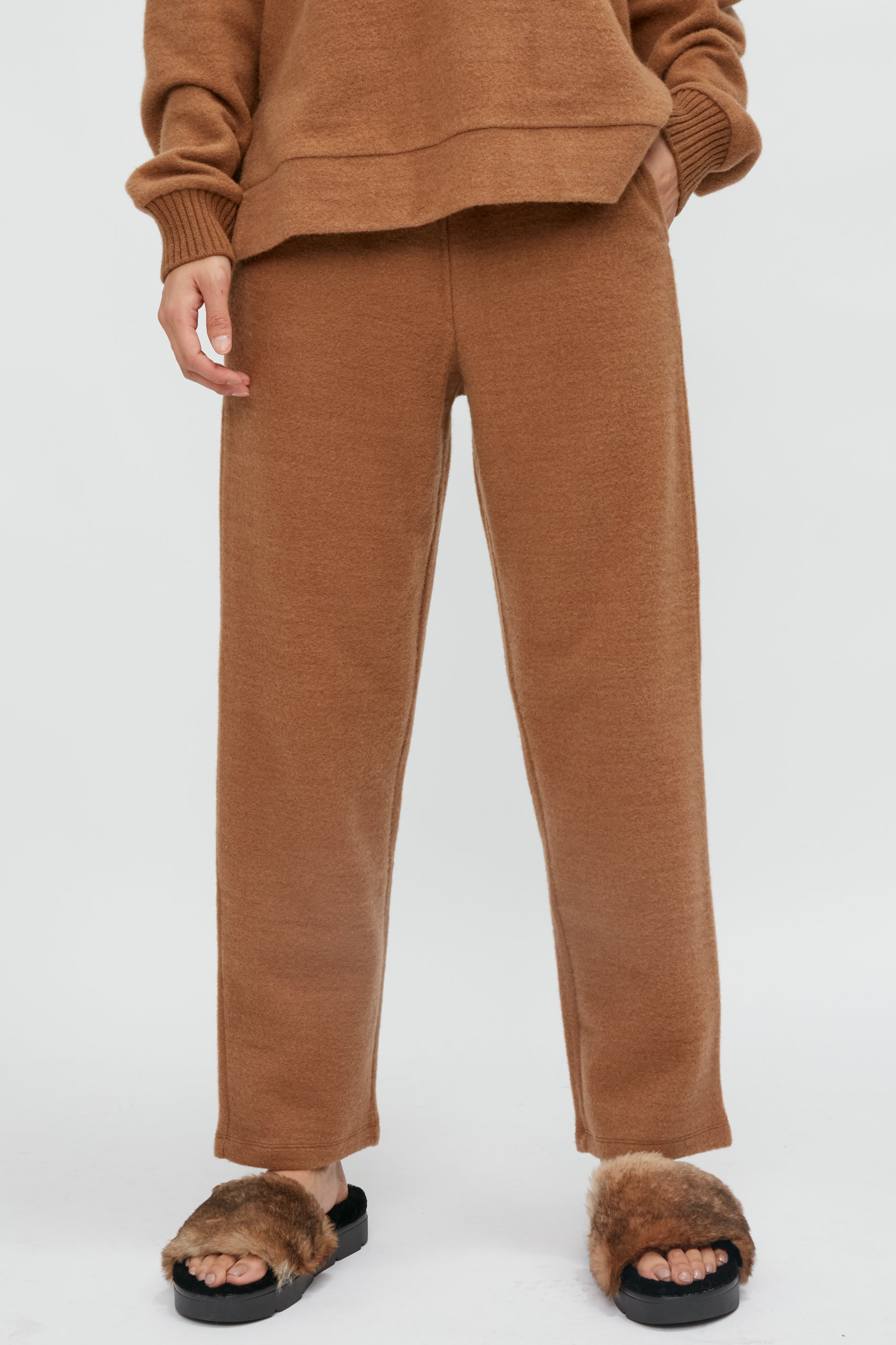 MAX MARA LEISURE Beira Jersey Trouser Pant in Camel