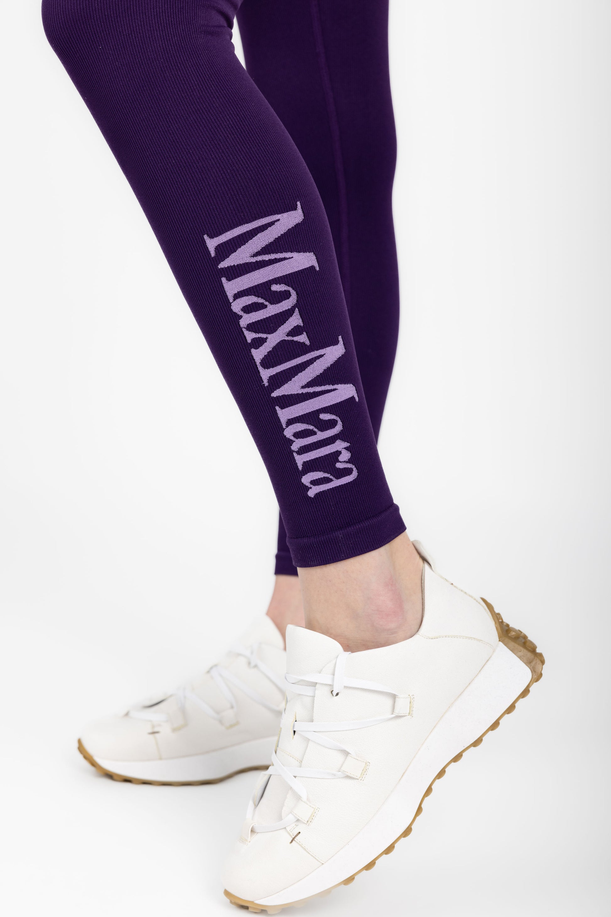 MAX MARA LEISURE Coccole Knit Legging in Purple
