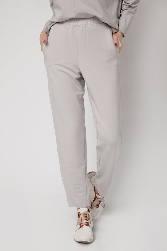 MAX MARA LEISURE Ottanta Jersey Trousers in Cemento