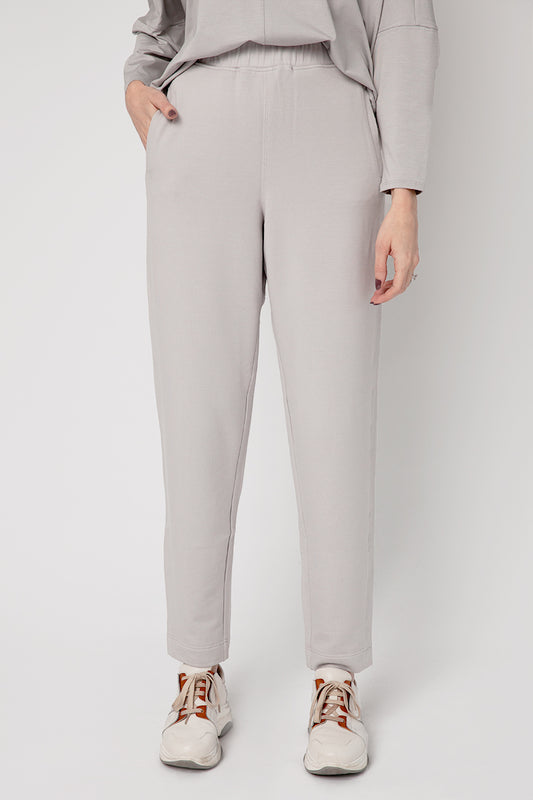 MAX MARA LEISURE Ottanta Jersey Trousers in Cemento