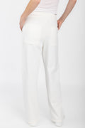 MAX MARA LEISURE Ultra Drawstring Fleece Pant in White
