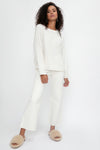 NSF Long Sleeve Loffler Tee in Soft White