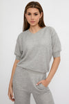 NSF Minnie Short Sleeve Pullover in Heather Grey