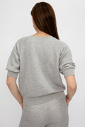 NSF Minnie Short Sleeve Pullover in Heather Grey