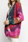 NSF Rogers Cardigan in Jewel Tone Dye