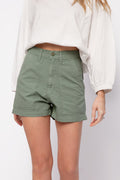 NSF Sabine High Waisted Short in Sulpher Stone