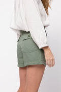 NSF Sabine High Waisted Short in Sulpher Stone