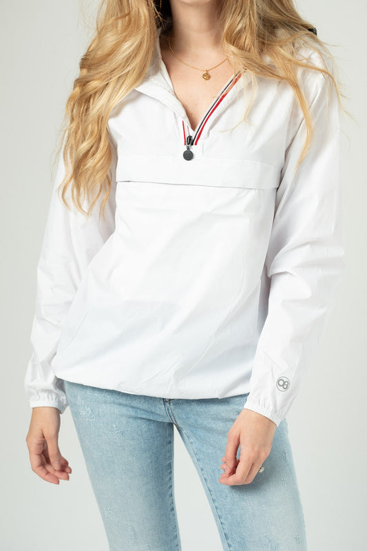08 LIFESTYLE Unisex Packable Jacket in White