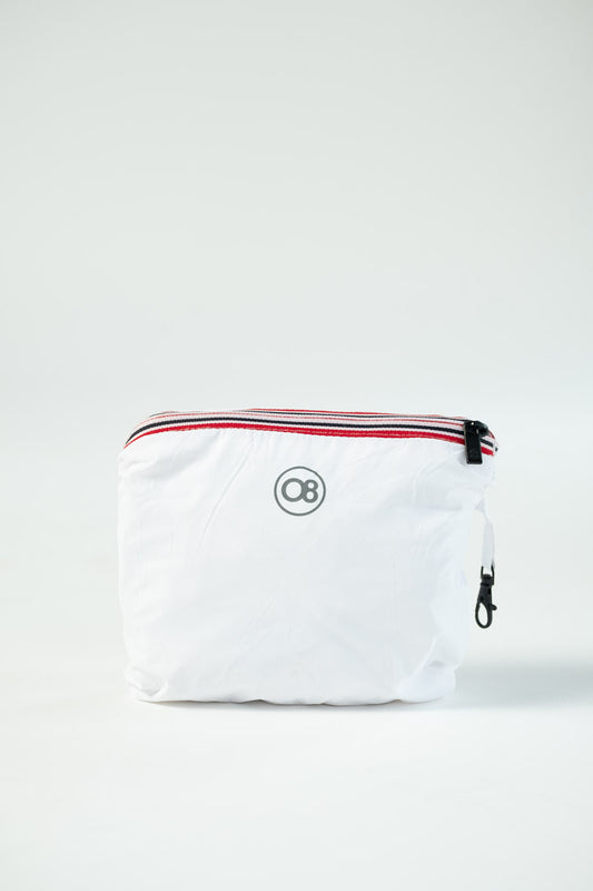08 LIFESTYLE Unisex Packable Jacket in White